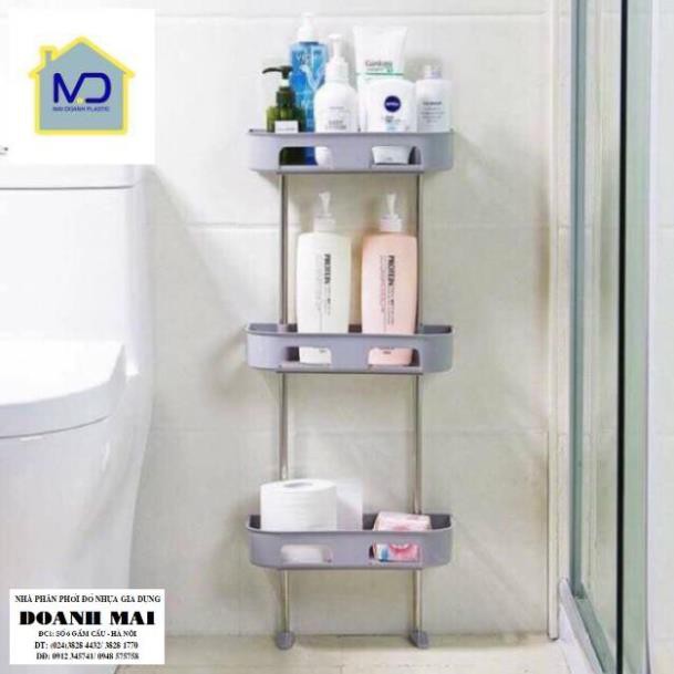 Kệ nhà tắm đa năng áp tường 3 tầng