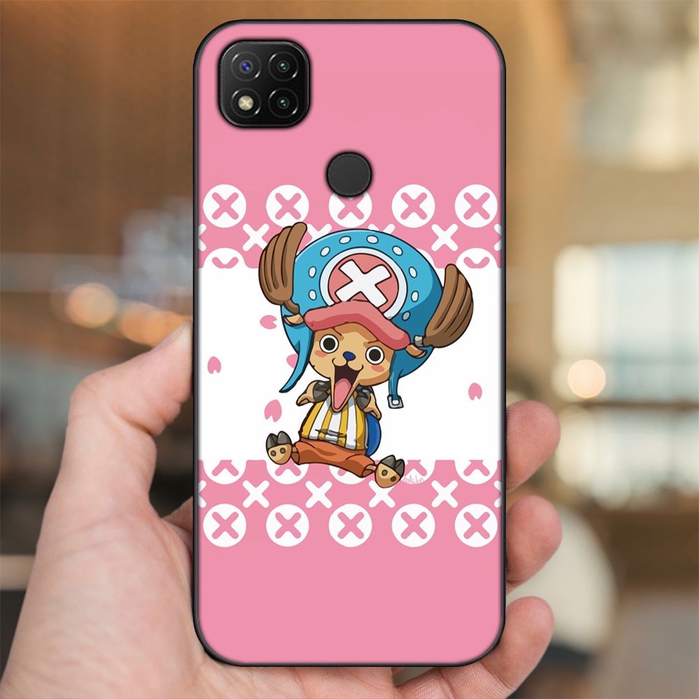 Ốp lưng Xiaomi Redmi 9C viền đen in hình Chopper One Piece Đảo Hải Tặc