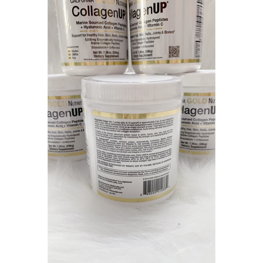 [HÀNG MỸ] Bột CollagenUp California Gold Nutrition hộp 206gr. | BigBuy360 - bigbuy360.vn