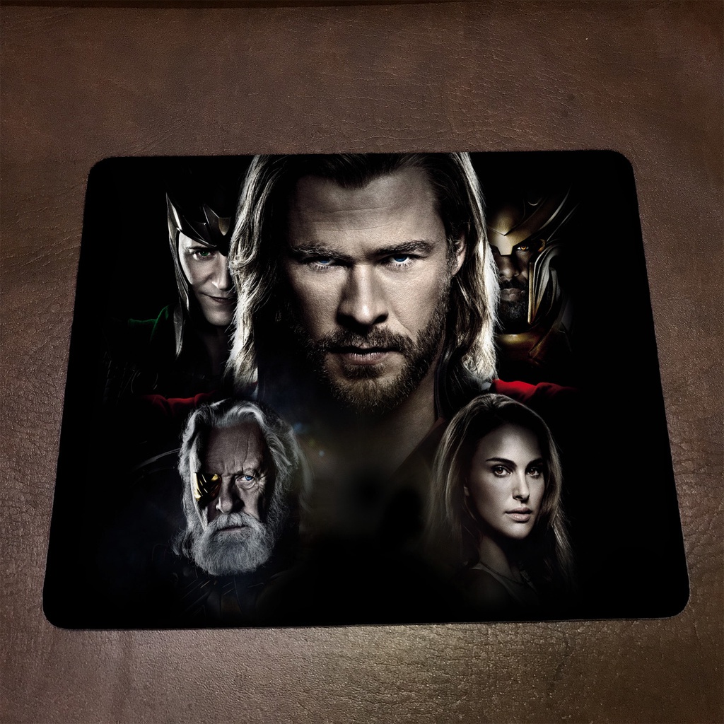 Lót chuột máy tính Marvel THOR - Mẫu 2 Mousepad cao su êm ái, nhận in theo yêu cầu