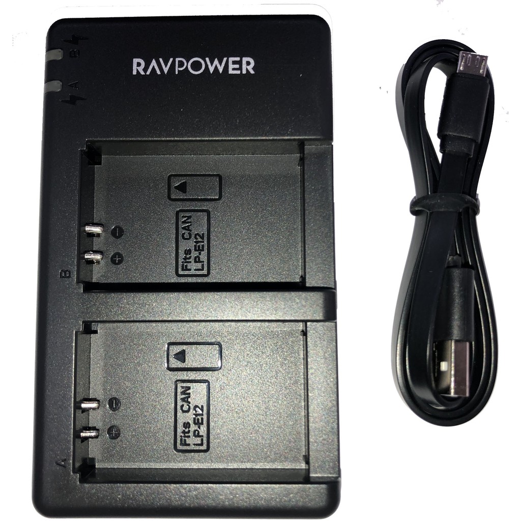 Sạc máy ảnh Ravpower cho Canon LP-E12