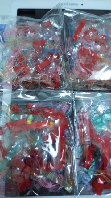 Combo 7 gói thun cột tóc đủ màu