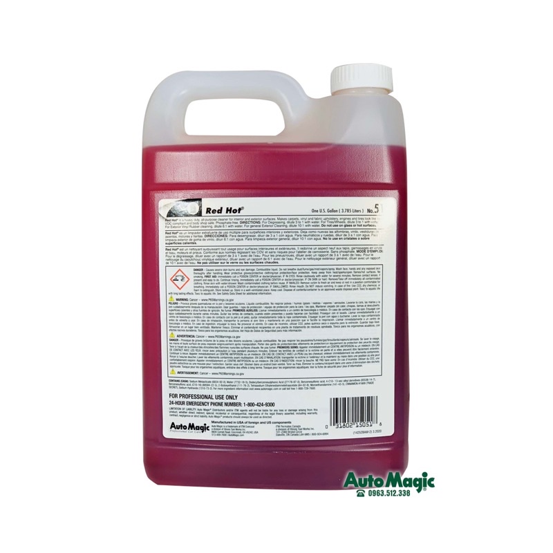 Tẩy da nhựa, cao su nội thất xe 51 hiệu Auto Magic