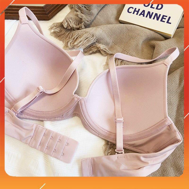Áo lót nữ cao cấp hàng xuất xịn có gọng đệm mút mỏng nâng gọn ngực cup chéo kiểu dáng basic A12510