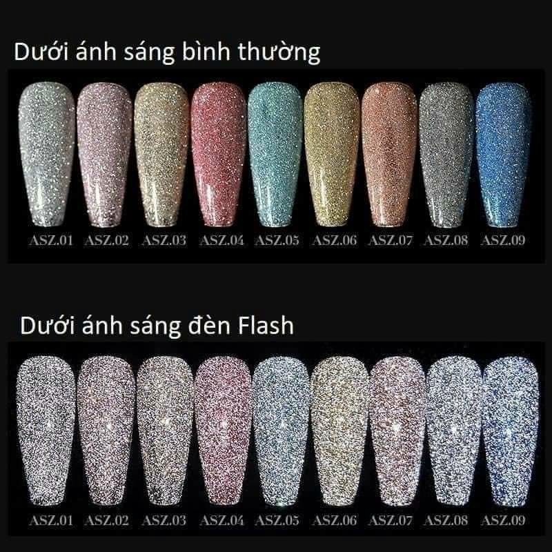 Sơn Gel Nhũ Flash , Gel Flash Vendeeni Siêu Sáng