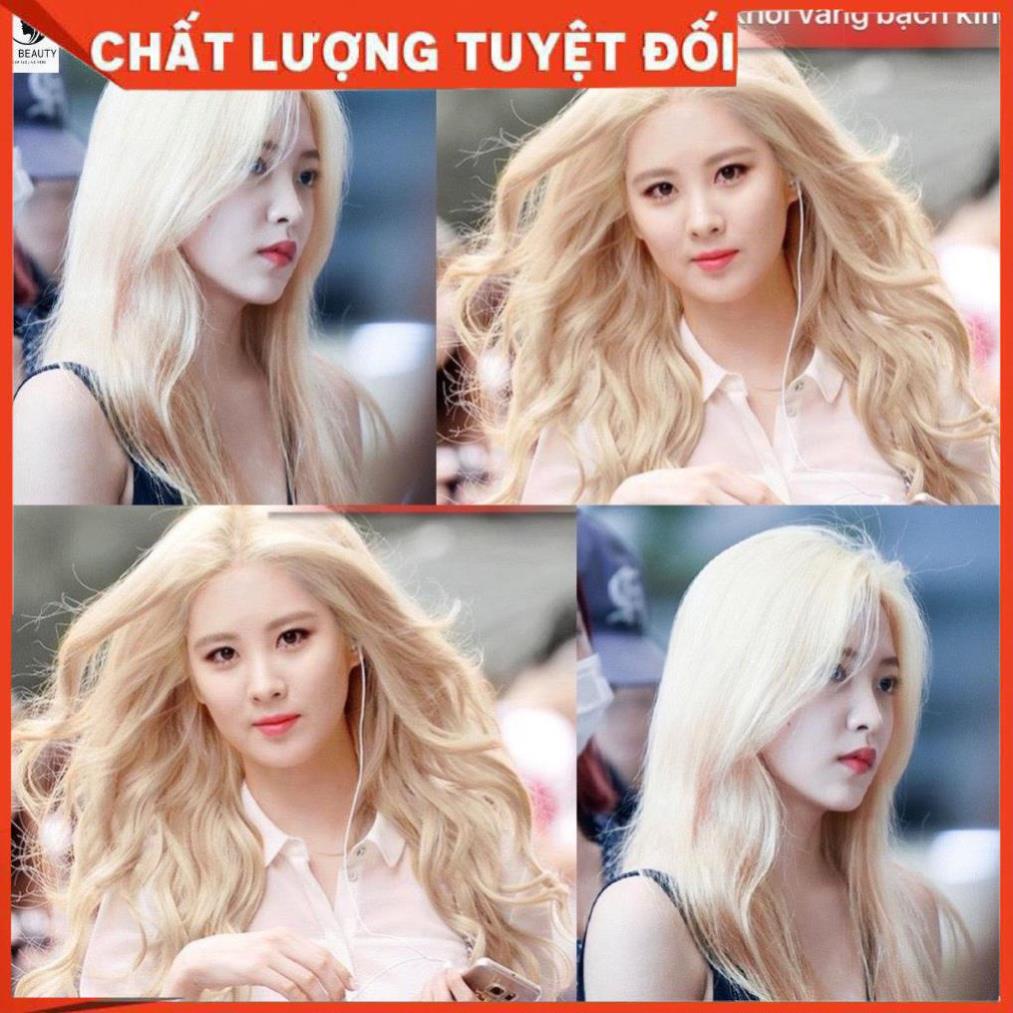 Thuốc nhuộm tóc màu Vàng bạch kim kèm bộ dụng cụ nhuộm tóc
