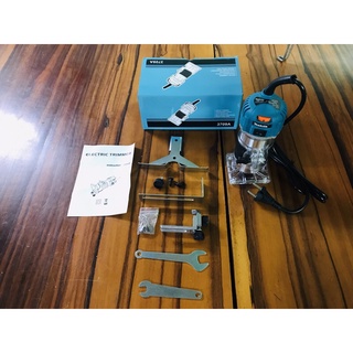 may phay gỗ MAKITA 6.35mm mt 3709 CÓ ĐIỀU CHỈNH TỐC ĐỘ Hàng thái lan với thiết kế nhỏ gọn MỚI 100%