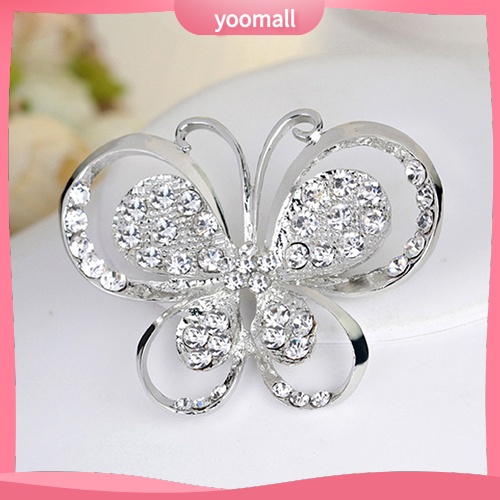 Ghim Cài Áo Hình Bướm Đính Đá Thời Trang Cho Nữ