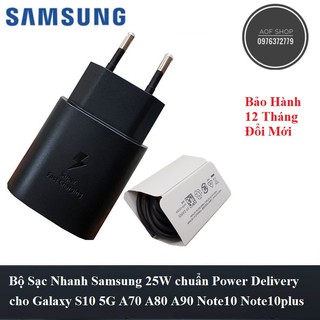 Bộ Sạc Nhanh Samsung PD 25w - Chính Hãng, Bảo hành 12 tháng