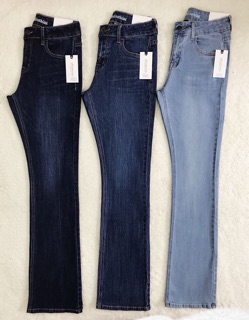 Quần jeans ống loe xuất khẩu co giãn