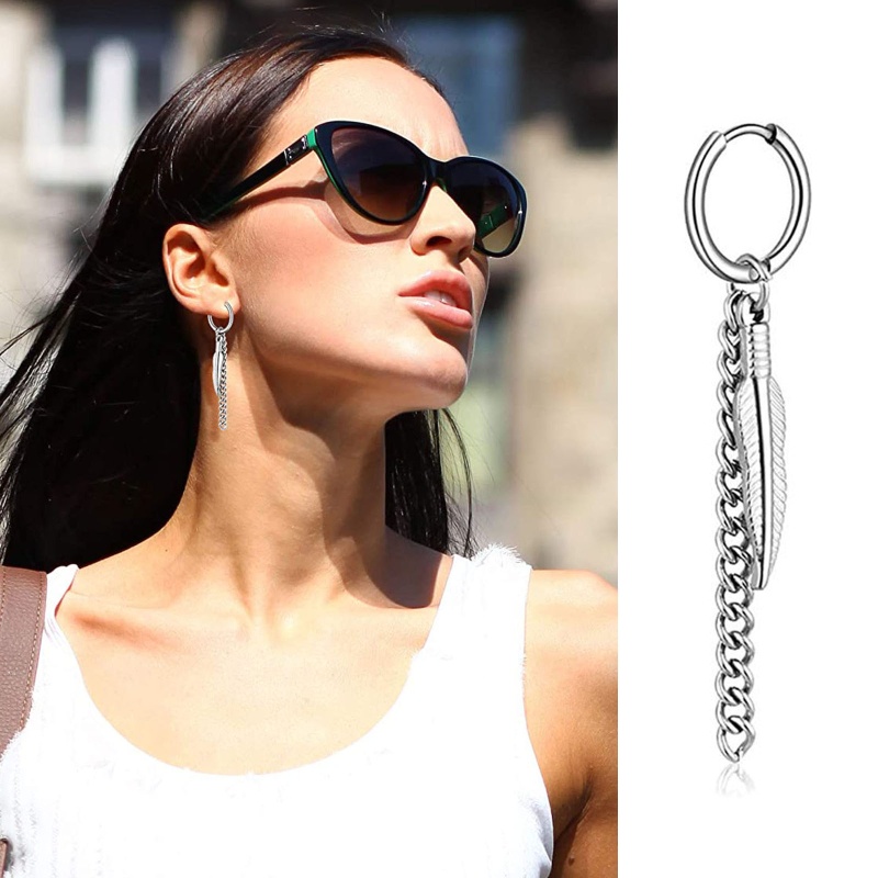 Set 20 Cặp Bông Tai Dáng Dài Thời Trang Cá Tính Cho Nam