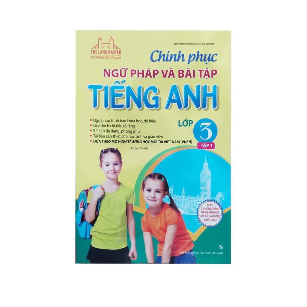 Sách - The langmaster chinh phục ngữ pháp và bài tập tiếng anh lớp 3 tập 1