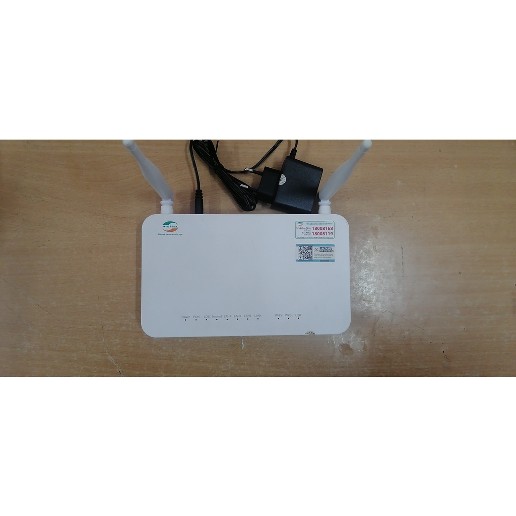 Modem Wifi Quang ZTE Viet.tel ZXHN-F671Y, ZXHN-F670Y, ZXHN-F670L Hai Băng Tần 2.4G và 5G (Cũ).