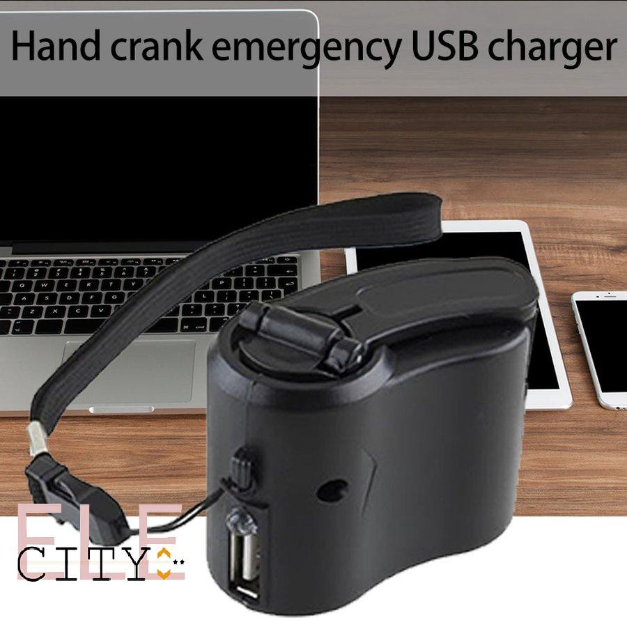 111ele} Hand crank charger manual generator mobile phone emergency charger USB charger