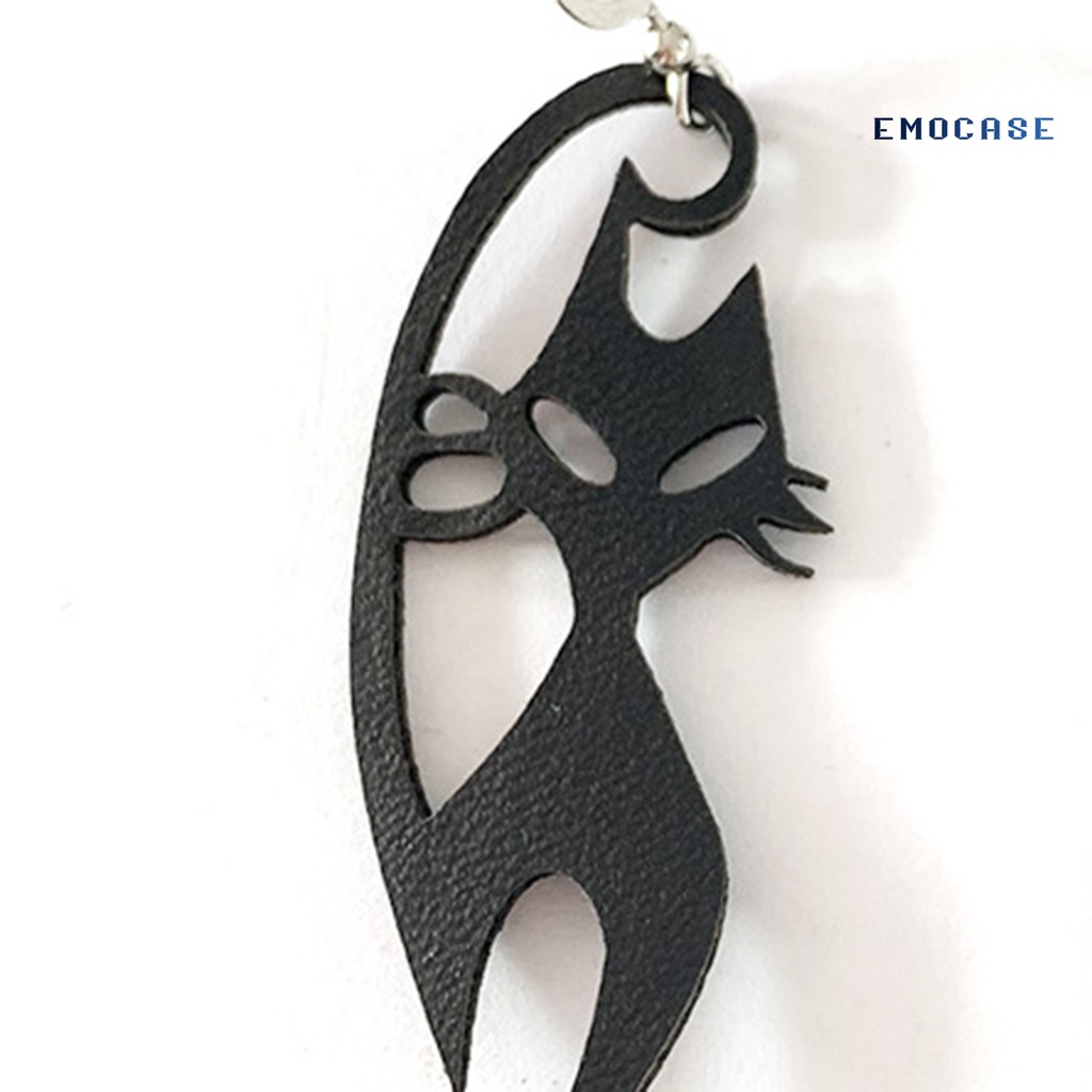 1 Đôi Khuyên Tai Hình Mèo Đen Đáng Sợ