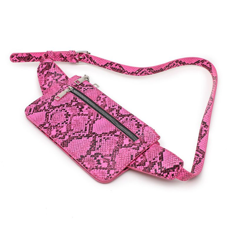 Túi Đeo Hông / Đeo Hông Bằng Da PU In Họa Tiết Da Rắn Tùy Chỉnh Thời Trang Cho Nữ