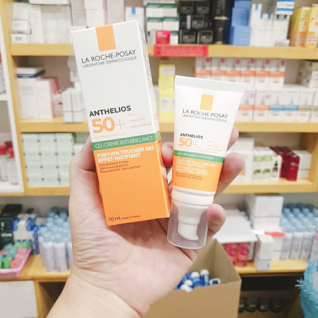 Kem Chống Nắng La Roche Posay Anthelios Dry Touch Gel-Cream ❤ Mẫu mới 2021❤ SPF50 Cho Da Dầu, Nhay Cả.m ÚC