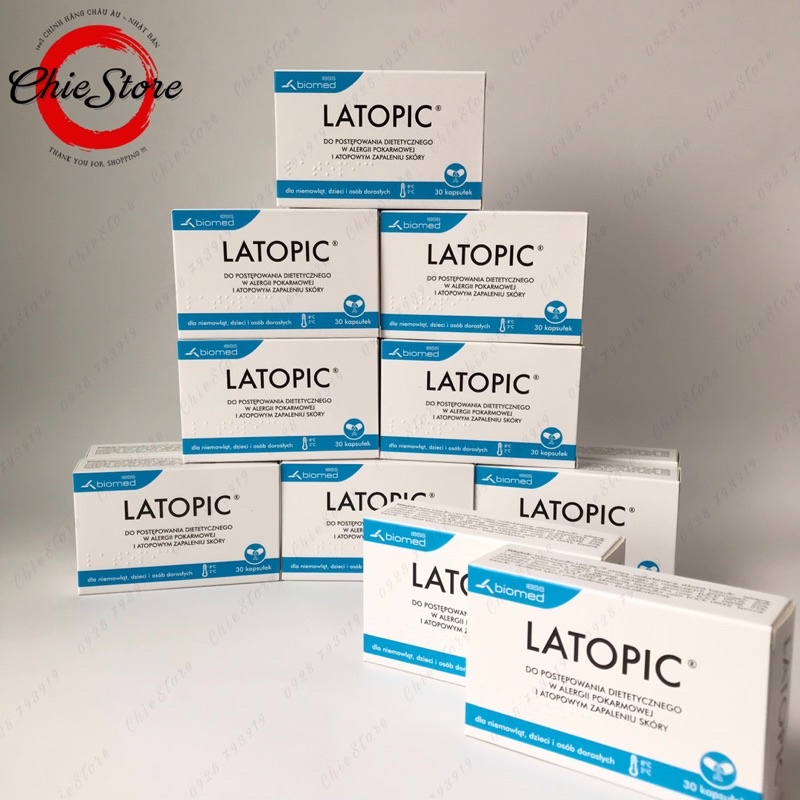 [GIÁ SIÊU TỐT] Men LATOPIC Probiotics cho bé từ 1 ngày tuổi (Hộp 30/90v)