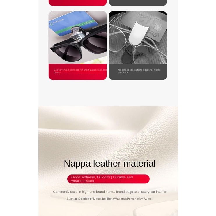 Hộp Đựng Mắt Kính Có Kẹp Trang Trí Cho Xe Hơi Volvo S60 V60 S90 V90 XC40 XC60