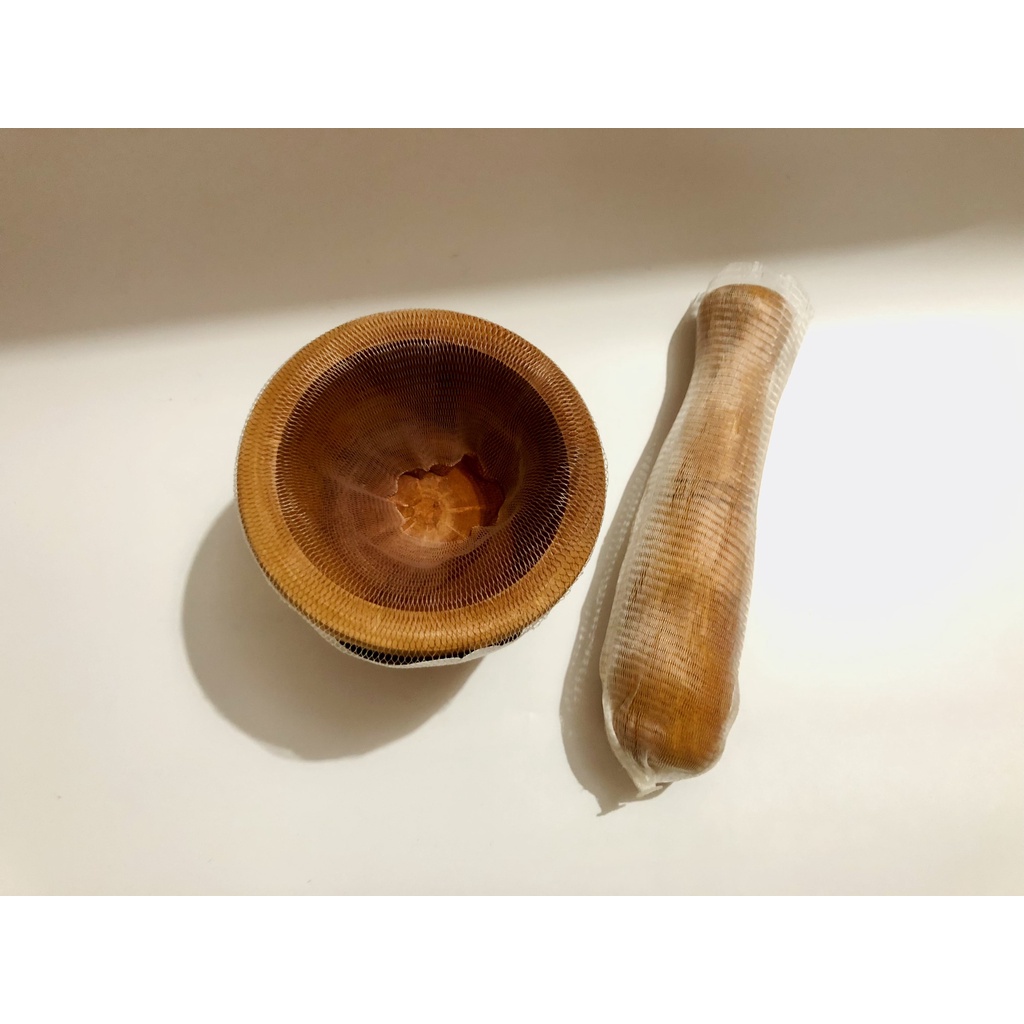 [Giá Sỉ] Bộ Chày Cối Gỗ Xà Cừ Thành Nhân 14cm