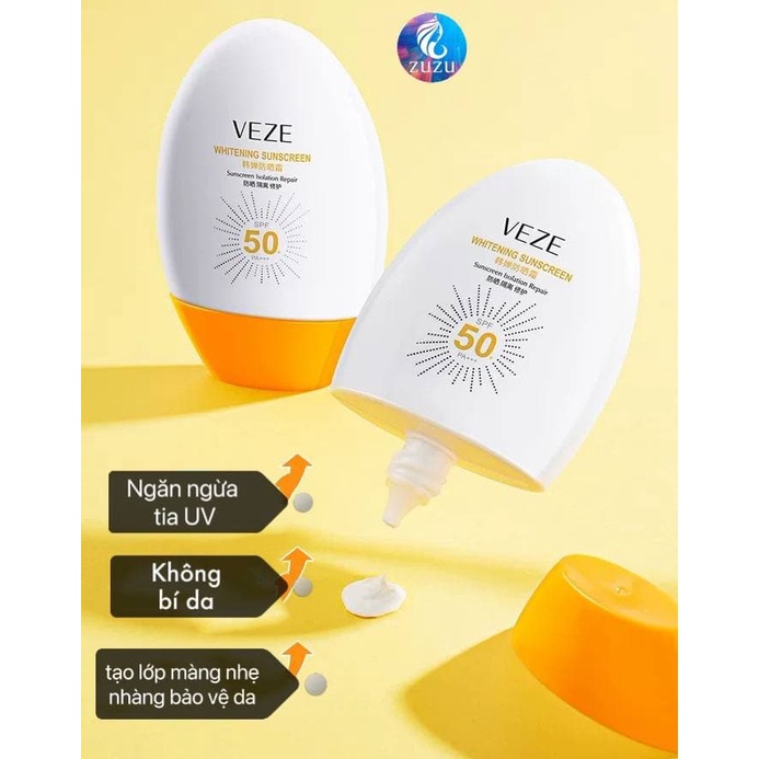 Tinh Chất Chống Nắng Hiệu Chỉnh Sắc Da VEZE Sunplay Skin Tone Up UV SPF50+/PA++++ 50g HUBEAUTY