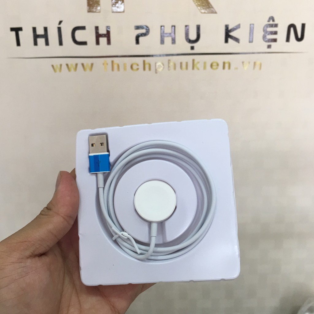 Bộ sạc/cáp sạc không dây Apple Watch Zin/Cáp 2 đầu iPhone-Apple Watch