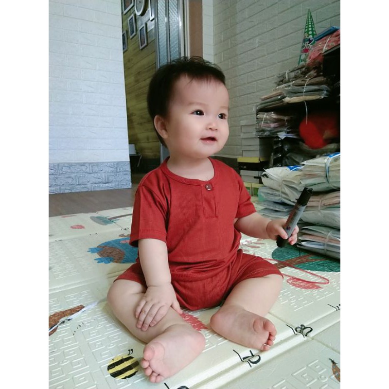 Bộ thun tăm lạnh cho bé