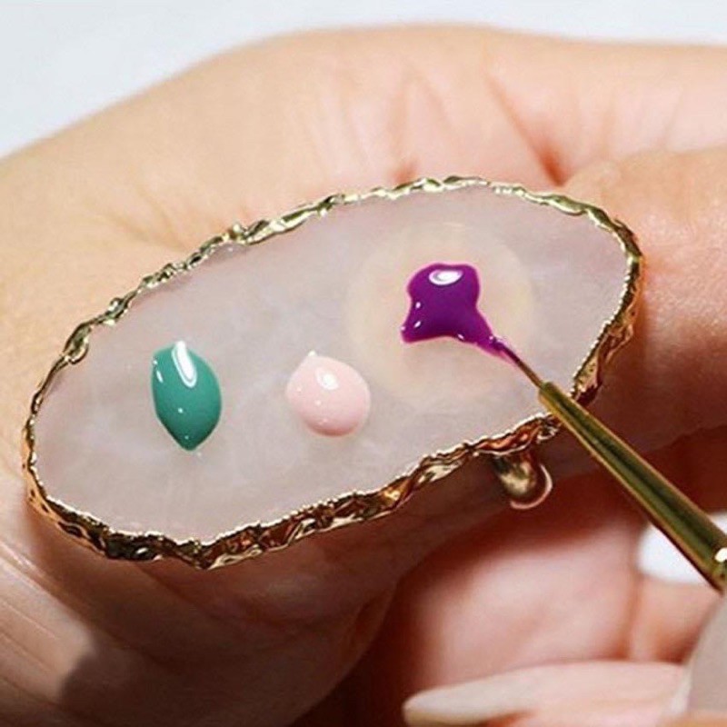 Nhẫn pha màu bột vẽ , màu sơn móng tay chân