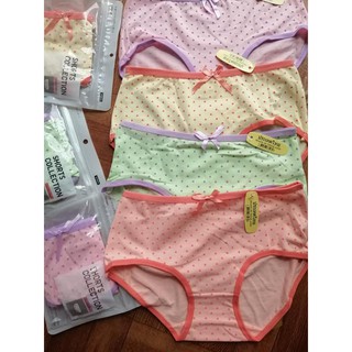 Set 5 quần lót coton chấm bi kute