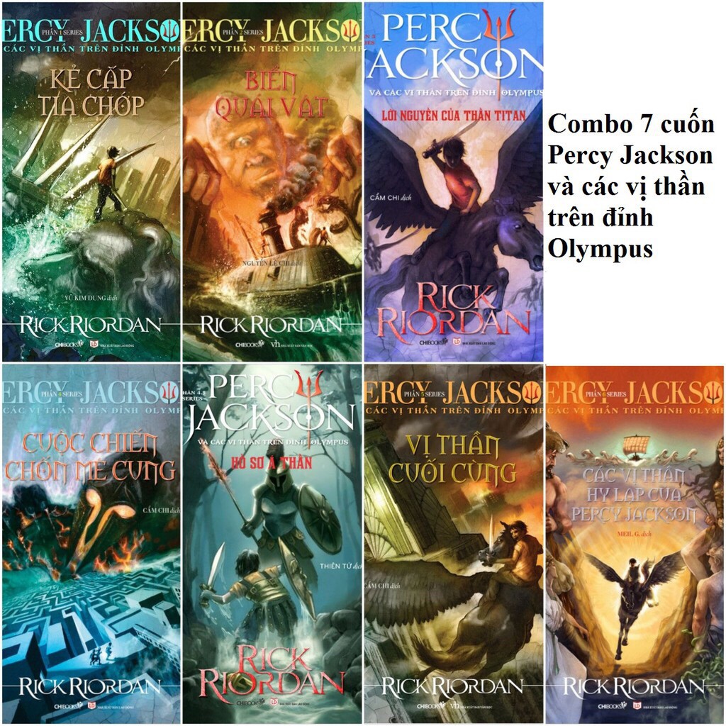 Sách- Trọn bộ PERCY JACKSON VÀ CÁC VỊ THẦN TRÊN ĐỈNH OLYMPUS ( 7 cuốn )