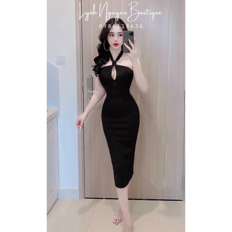 đầm xốp body có mút kiểu cổ dây sát lách hot