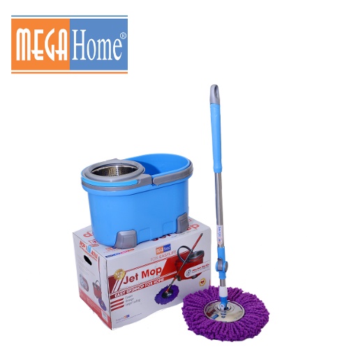 Bộ lau nhà Jet Mop X3 Megahome dung tích 19L thùng lau 360 độ