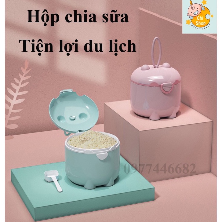Hộp đựng sữa bột, hộp chia sữa tiện lợi cho bé khi đi du lịch đi chơi