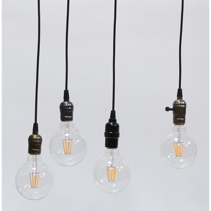 Bộ 10 dây đèn thả cổ điển Vintage bóng đèn tròn Edison G95 8W