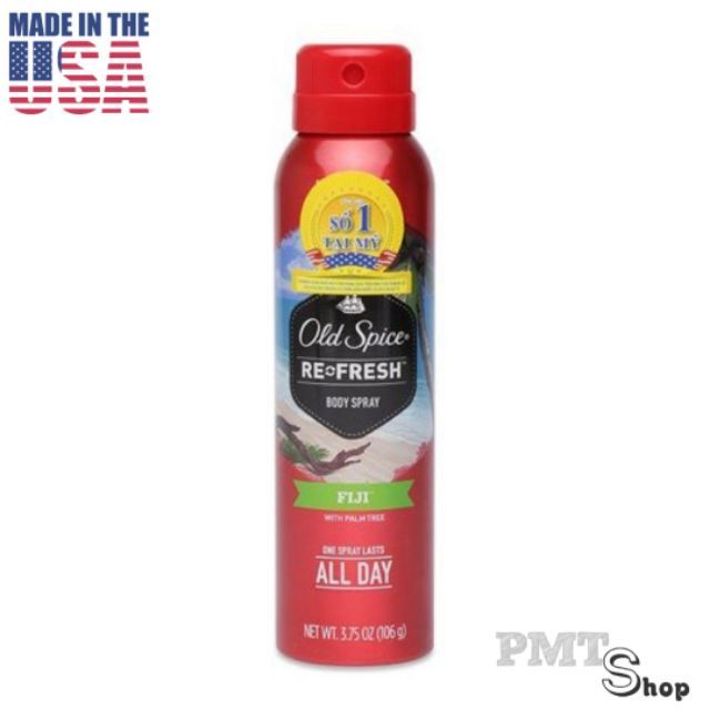 [USA] Xịt nước hoa toàn thân nam Old Spice 106g Wolfthorn | Fiji | Timber | Bearglove 150ml - Mỹ