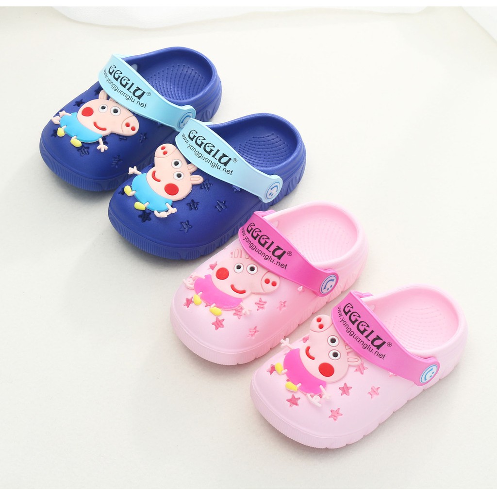 Dép cao su trẻ em hình Peppa mang siêu nhẹ chống trượt