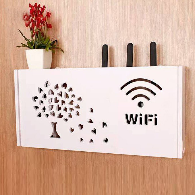 Kệ wifi cây lá tim 40x20xsâu10cm