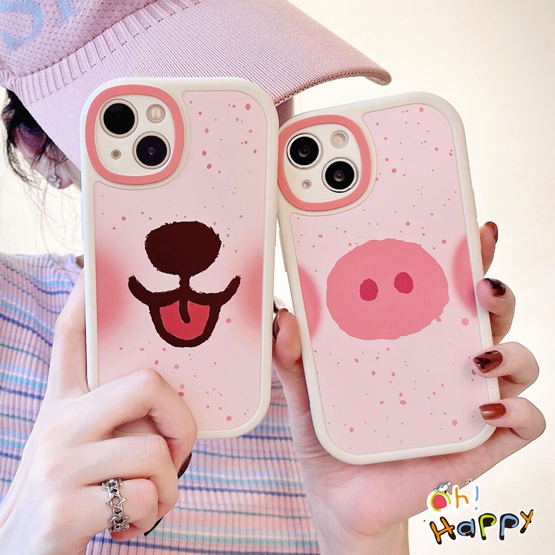 Lovely Cartoon Animal Nose Phone Case For iPhone 13 12 11 Pro Max X XR Xs