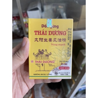 Dầu gừng Thái Dương nóng mạnh 24ml