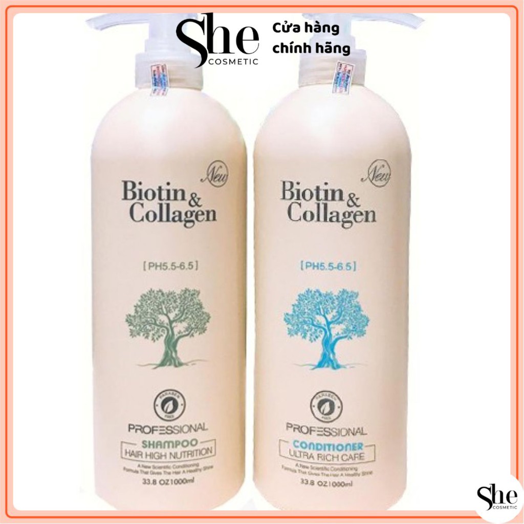 🍓Hàng Chính Hãng🍓Cặp Dầu Gội Xả Biotin Collagen Trắng 🍀FreeShip🍀 Giảm Rụng Tóc,Phục Hồi Tóc Khô Xơ, Hư Tổn | BigBuy360 - bigbuy360.vn