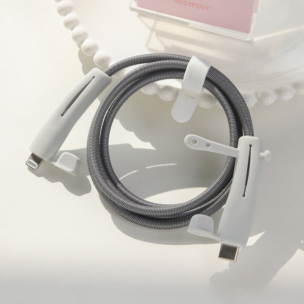 Dụng Cụ Quấn Bảo Vệ Cáp Sạc 4 Trong 1 Tương Thích Với 1 Điện Thoại / android / type c Cổng usb Sang Cổng type c