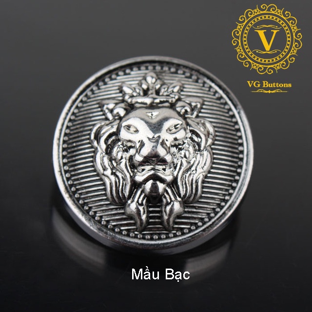 Cúc kim loại cao cấp, cúc sư tử , phù hợp áo vest nam và nữ, áo khoác măng tô, áo khoác dạ