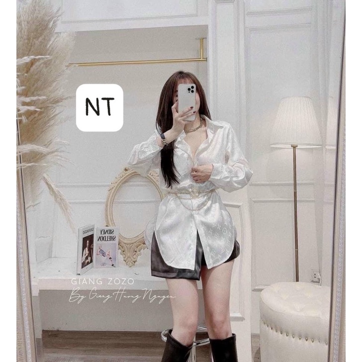 Đai váy - Belt xích vàng thương hiệu mix váy hoặc vest sanh chảnh