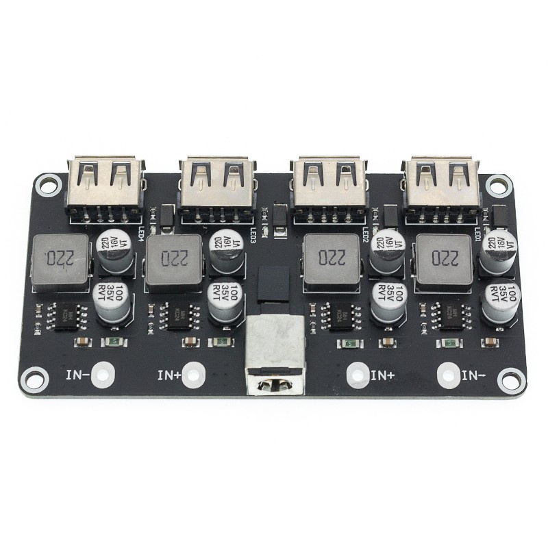 Mô Đun Hạ Áp QC3.0 QC2.0 USB DC-DC 6-32V 9V 12V 24V Sang 5V