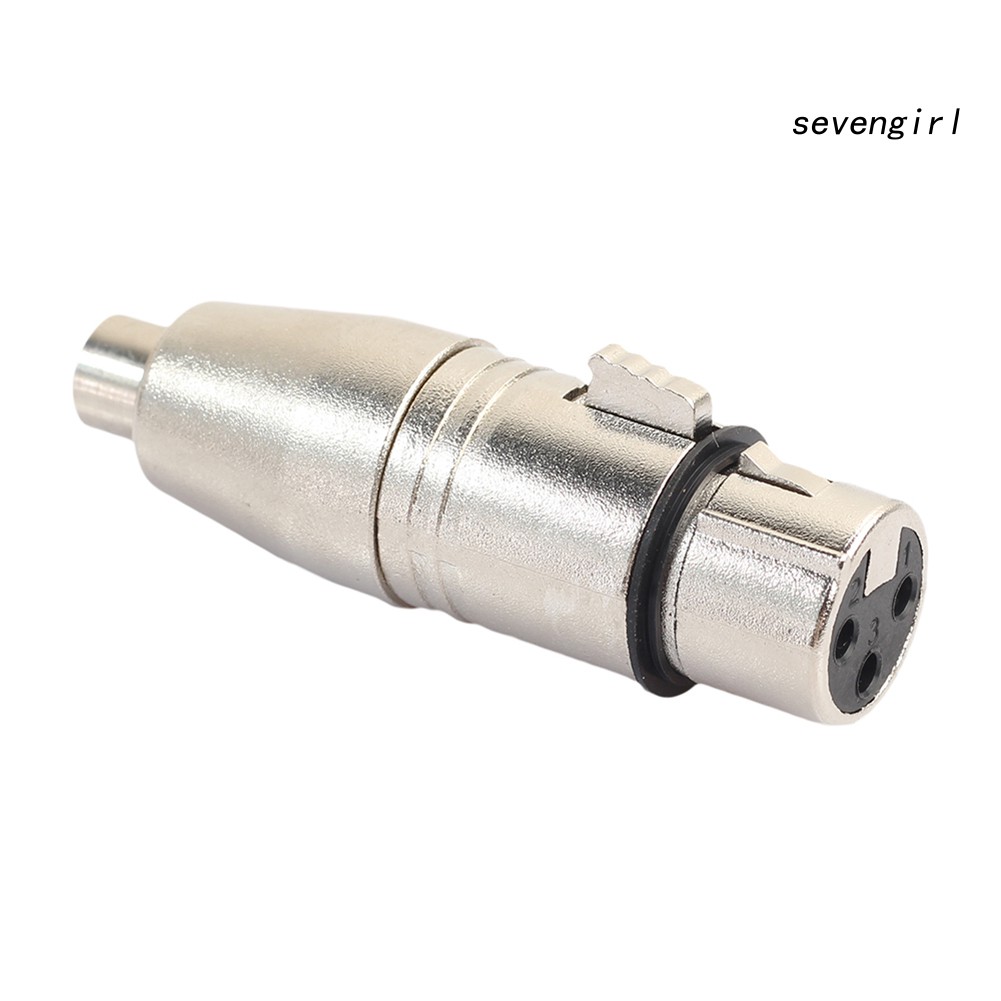 1 Đầu Nối Chuyển Đổi XLR 3 Cực Sang RCA Bằng Hợp Kim Kẽm