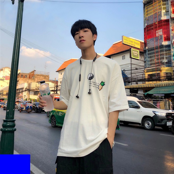 Áo Thun Nam Tay Lỡ In Logo Trái Thơm XMISS