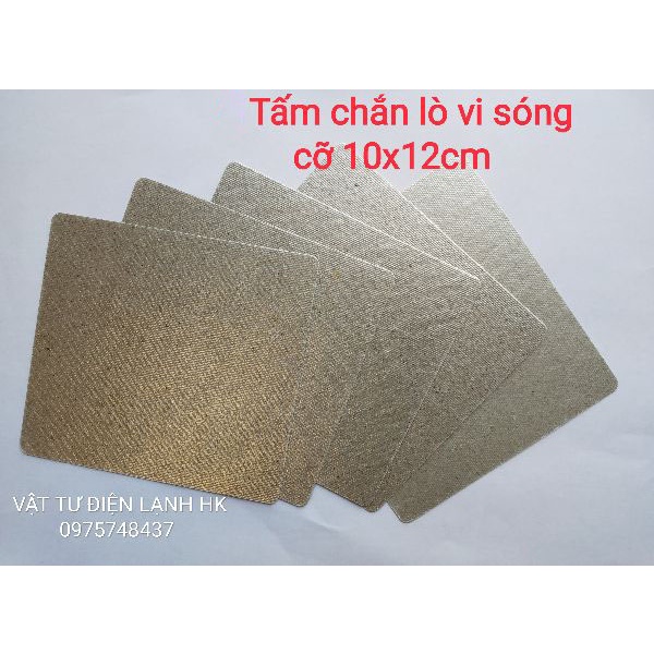 Tấm chắn lò vi sóng 10x12cm - Bạc chắn sóng Lvs. - chắn sóng lvs. 10x12