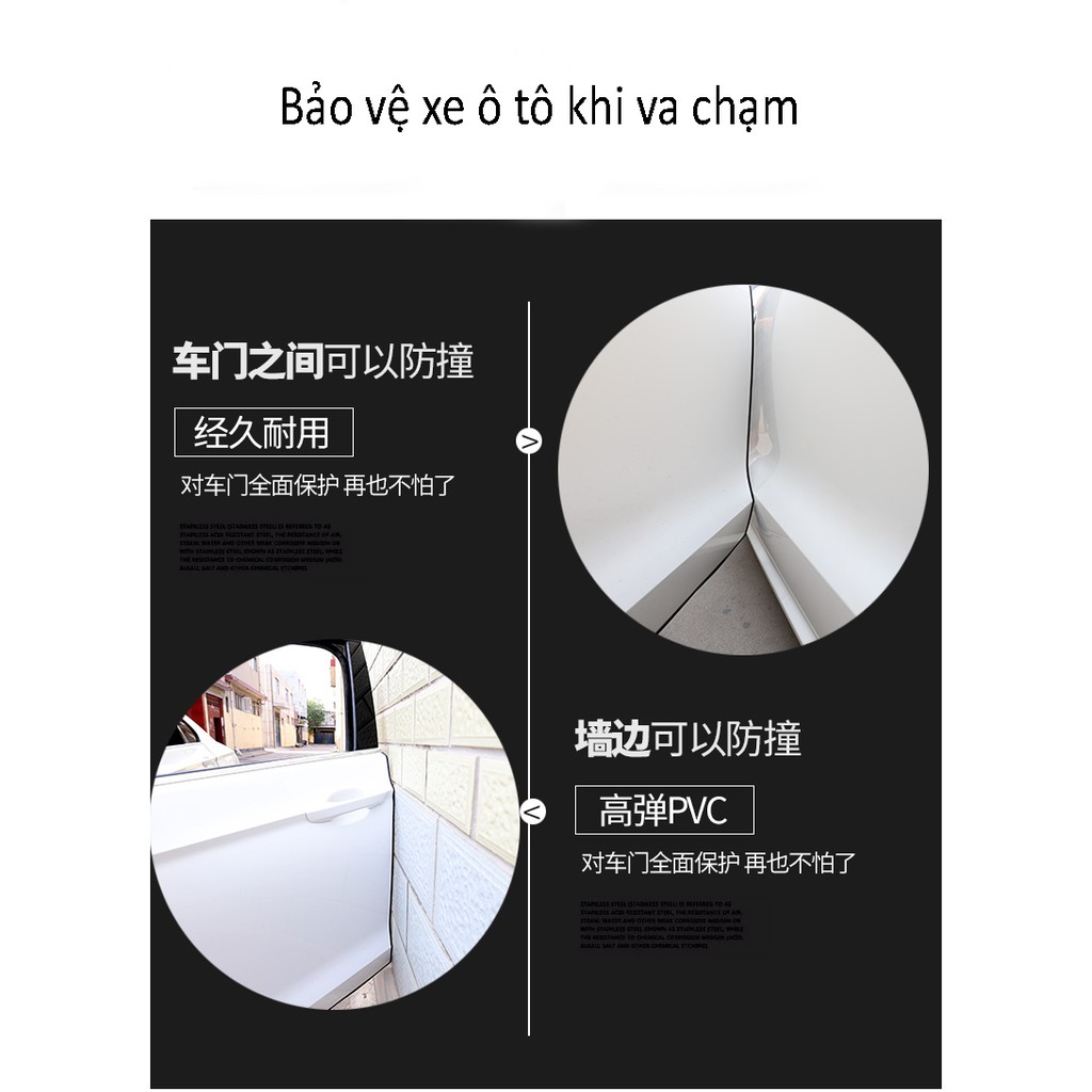 Nẹp viền chữ U chống va đập, chống xước xe ôtô, xe hơi