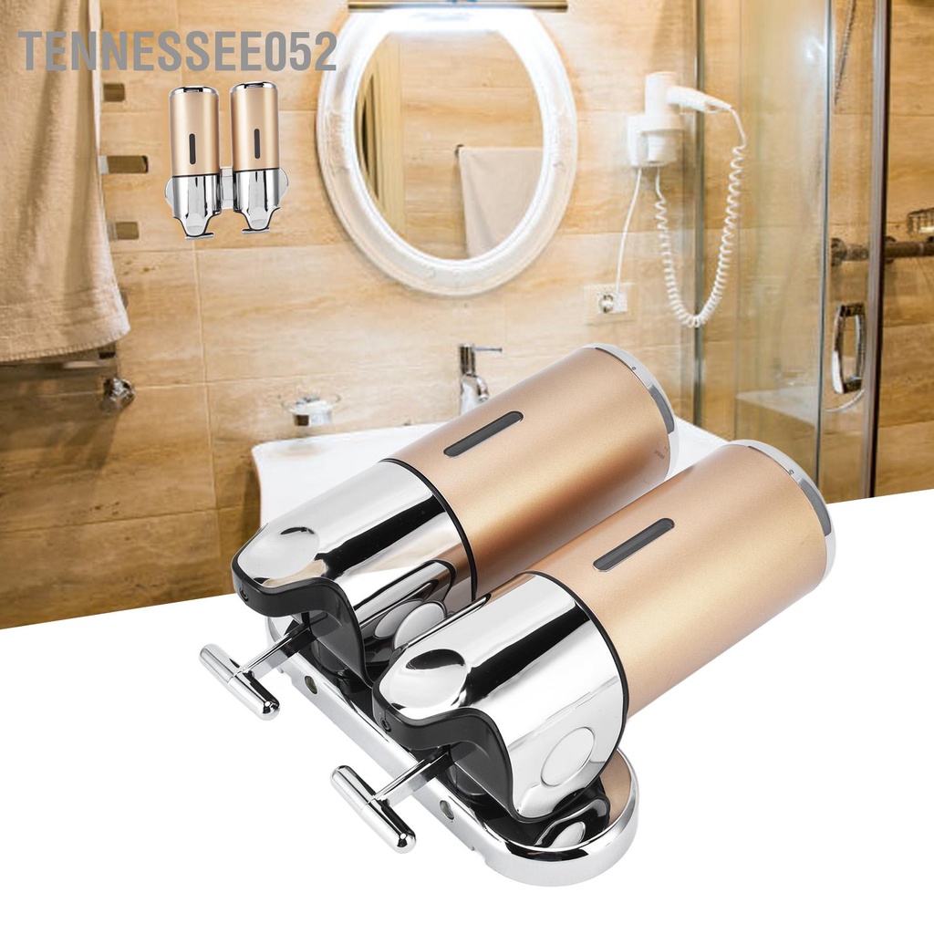 Bình Đựng Xà Phòng 2 Ngăn Gắn Tường Tiết Kiệm Không Gian Tái Sử Dụng Được