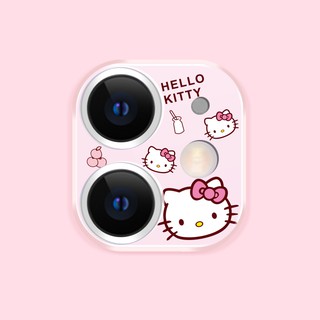 Kính cường lực họa tiết hoạt hình xinh xắn bảo vệ ống kính điện thoại iPhone11 11Pro 11Promax